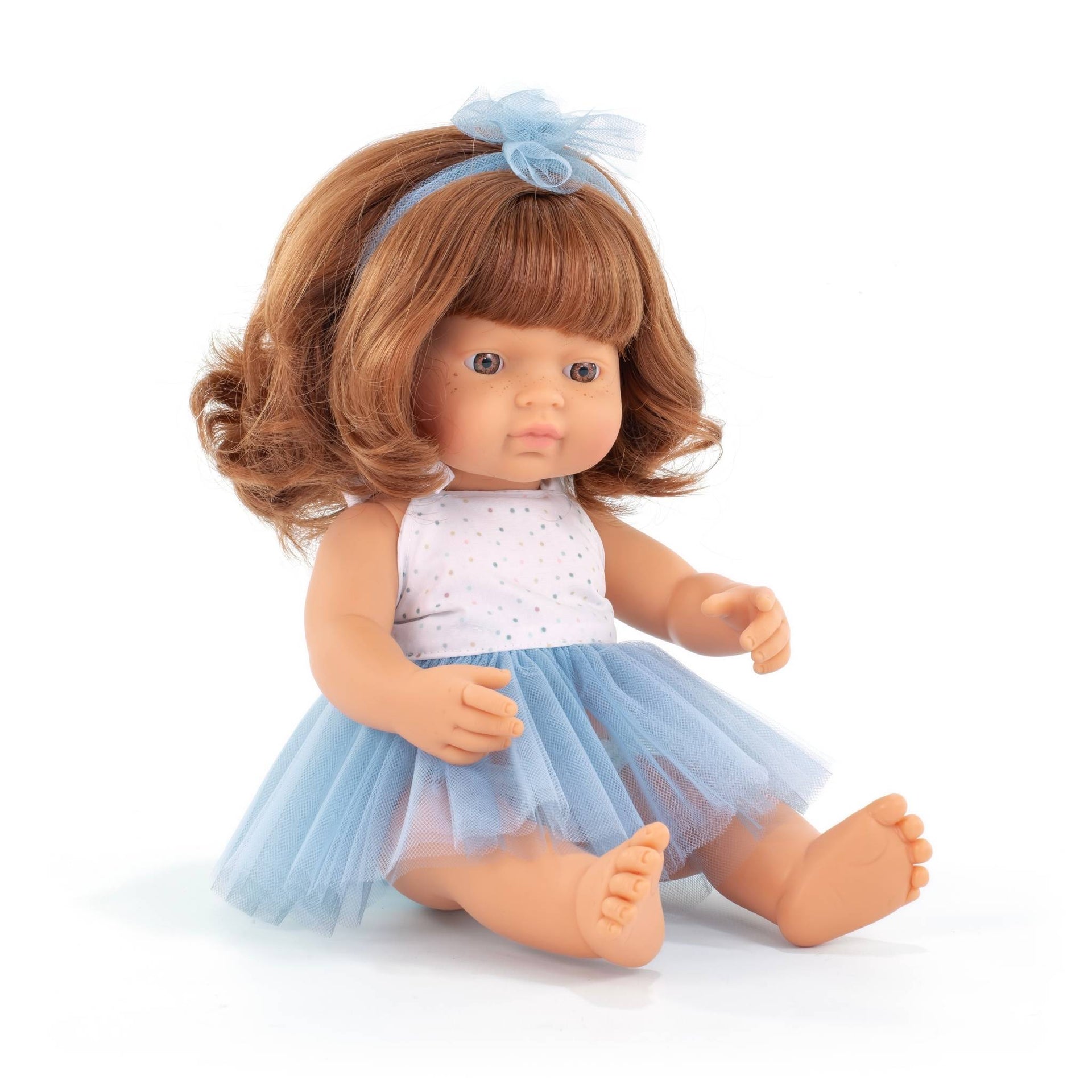 Miniland Caucasian Redhead Doll - 38cm