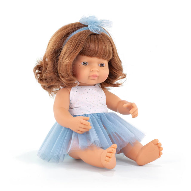 Miniland Caucasian Redhead Doll - 38cm