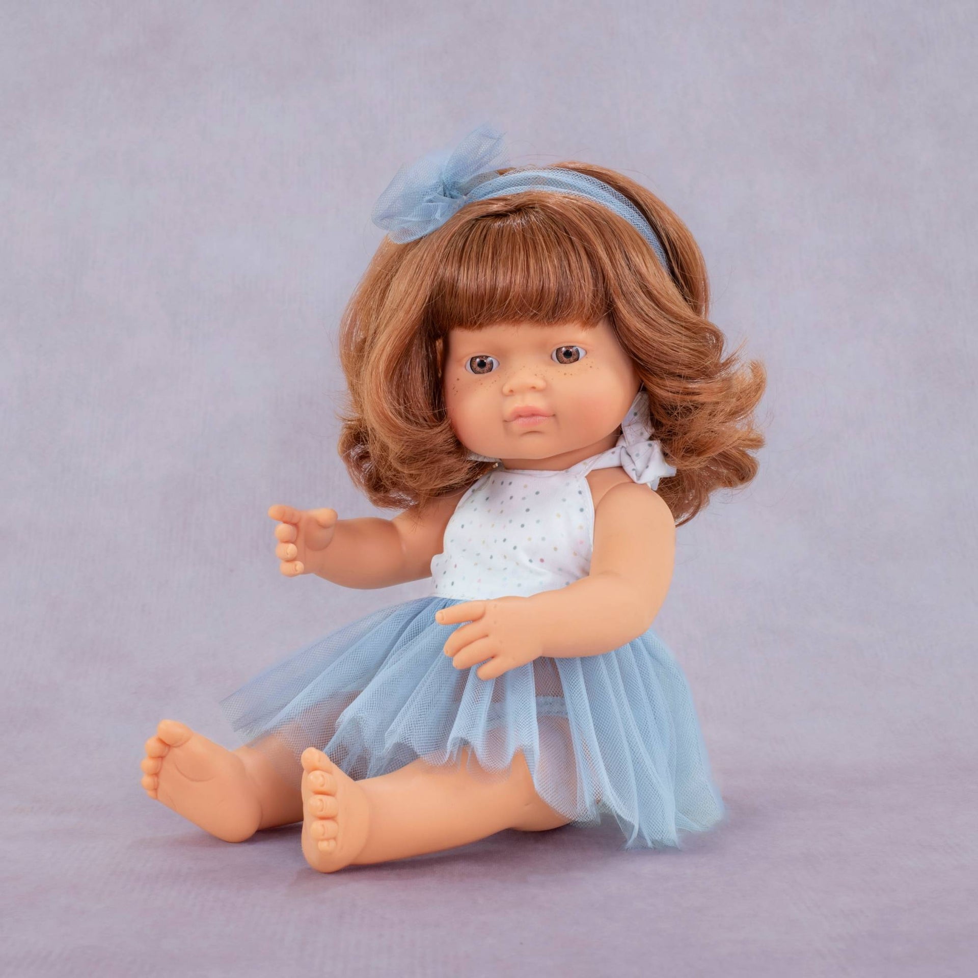 Miniland Caucasian Redhead Doll - 38cm