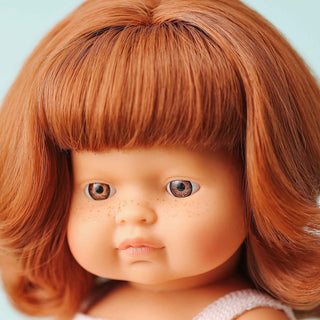 Miniland Caucasian Redhead Doll - 38cm