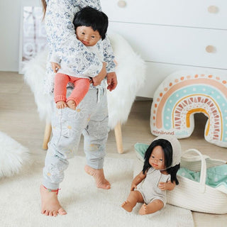 Miniland Doll Knitted Romper And Bonnet - 38cm