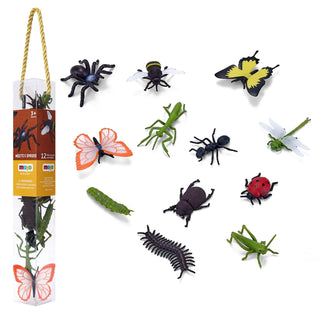 Mojo Insects and Spider Tube - 12 Piece