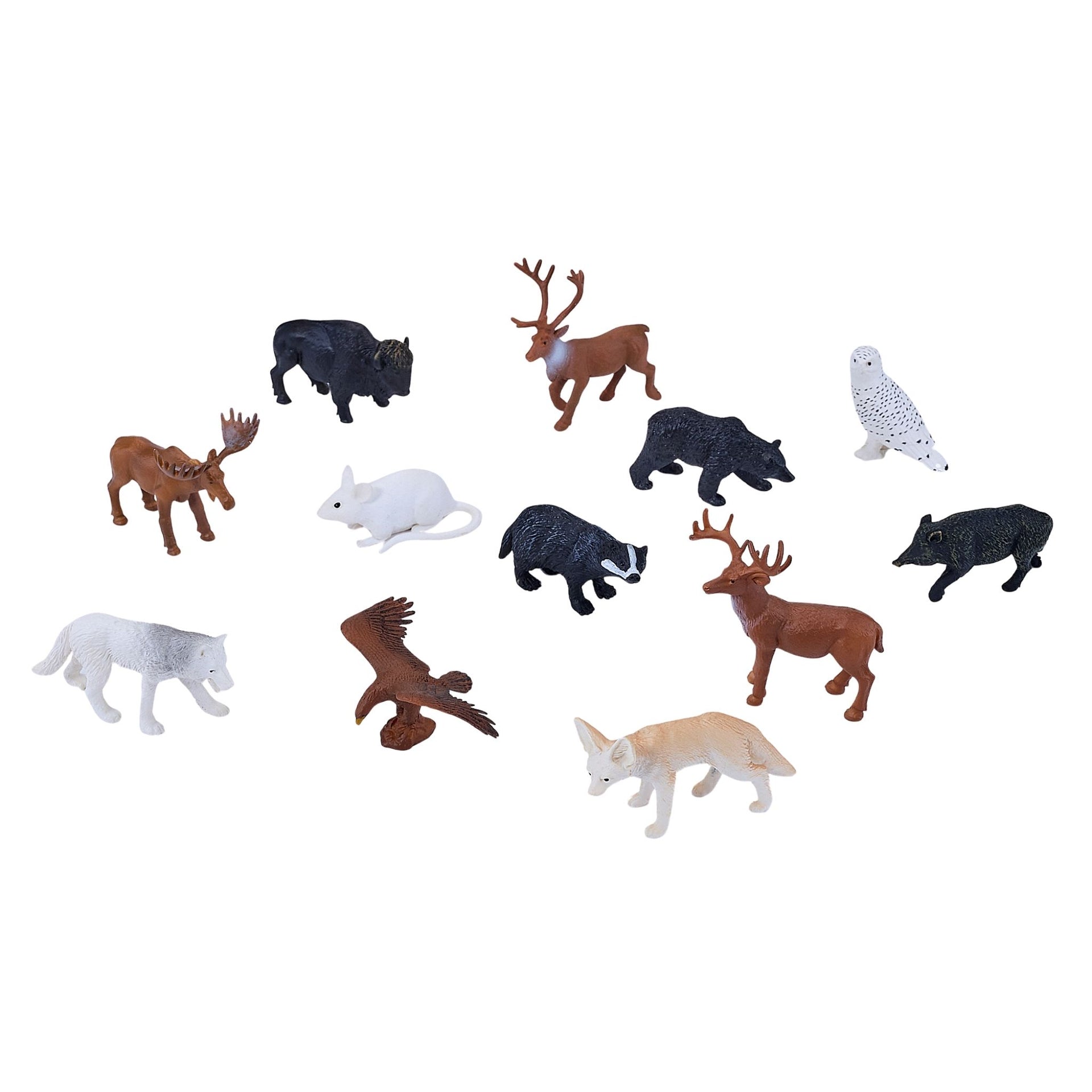 Mojo Mini Woodland Animals Tube - 12 Piece