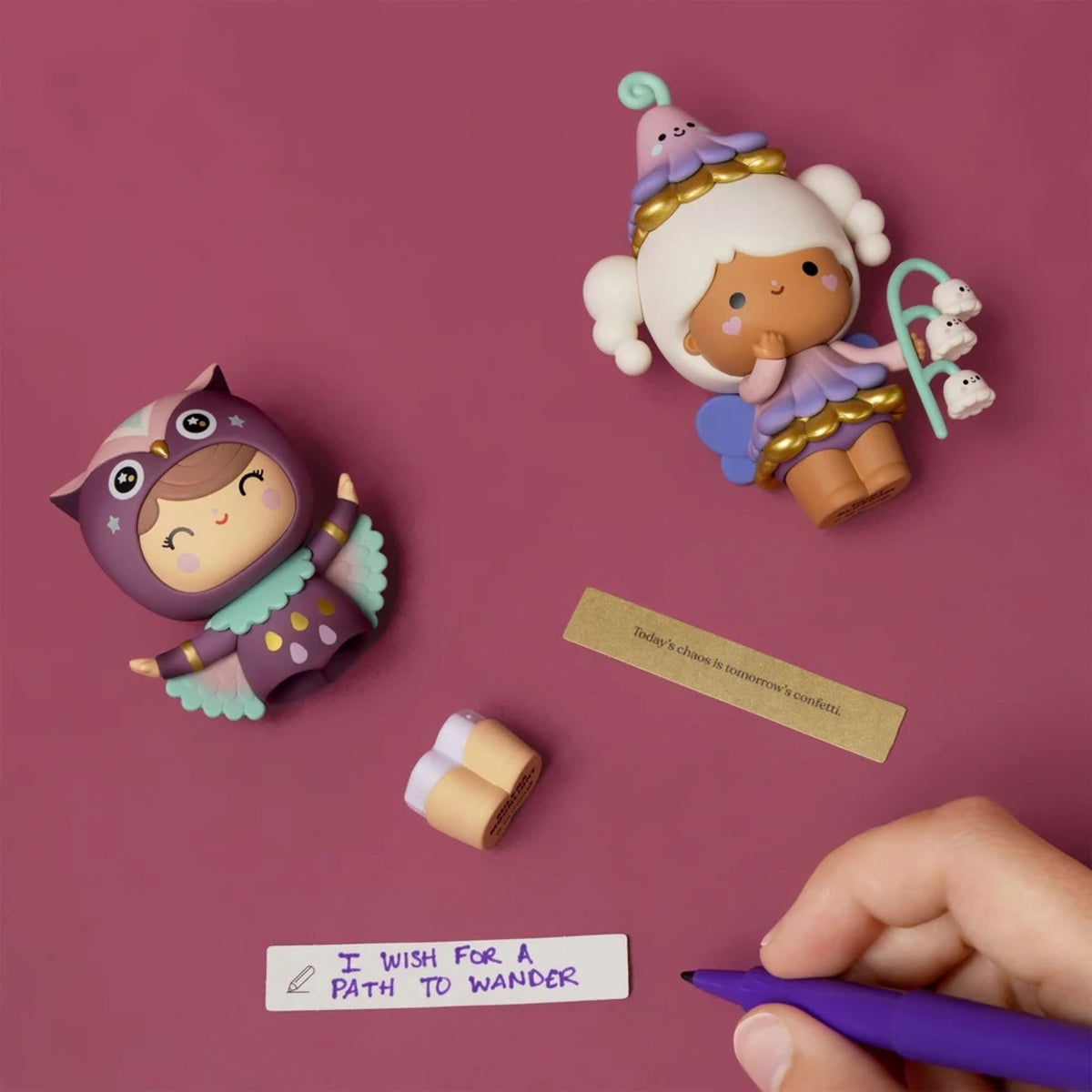 Momiji Sugar Plum Wood Blind Box Message Doll