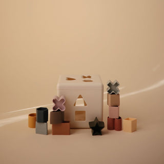 Mushie Shape Sorting Box - Original