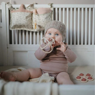 Mushie Teether Ball - Shifting Sand