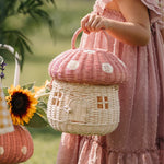 Olli Ella Mushroom Basket - Musk