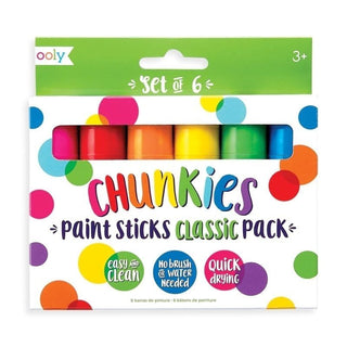 Ooly Chunkies Paint Sticks Set of 6 - Classic
