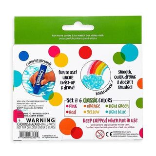 Ooly Chunkies Paint Sticks Set of 6 - Classic