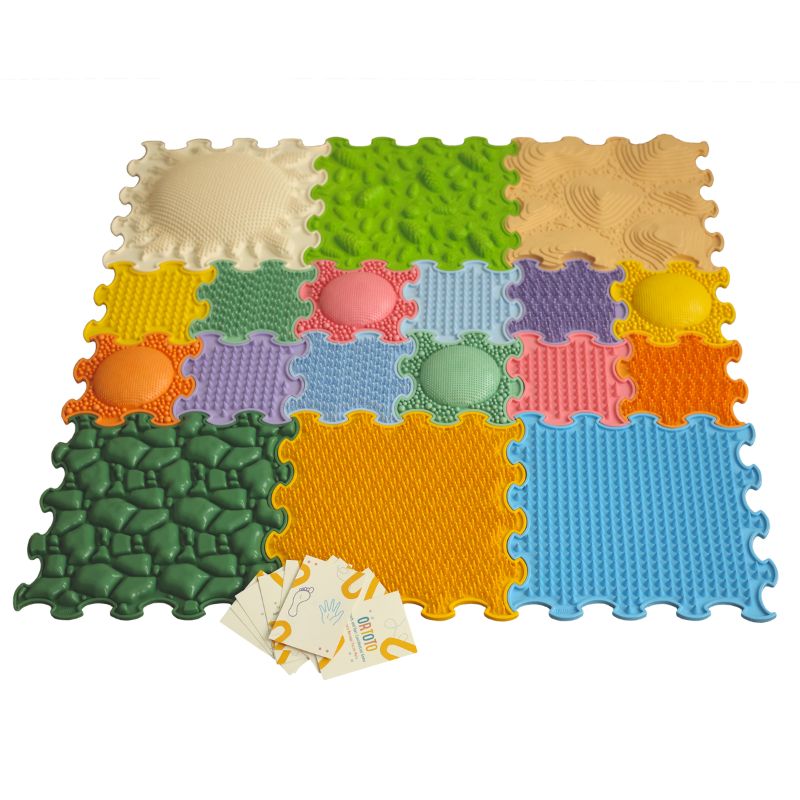 Set Of Six Colorful Foot-Shaped Floor Markers | SGYM-501