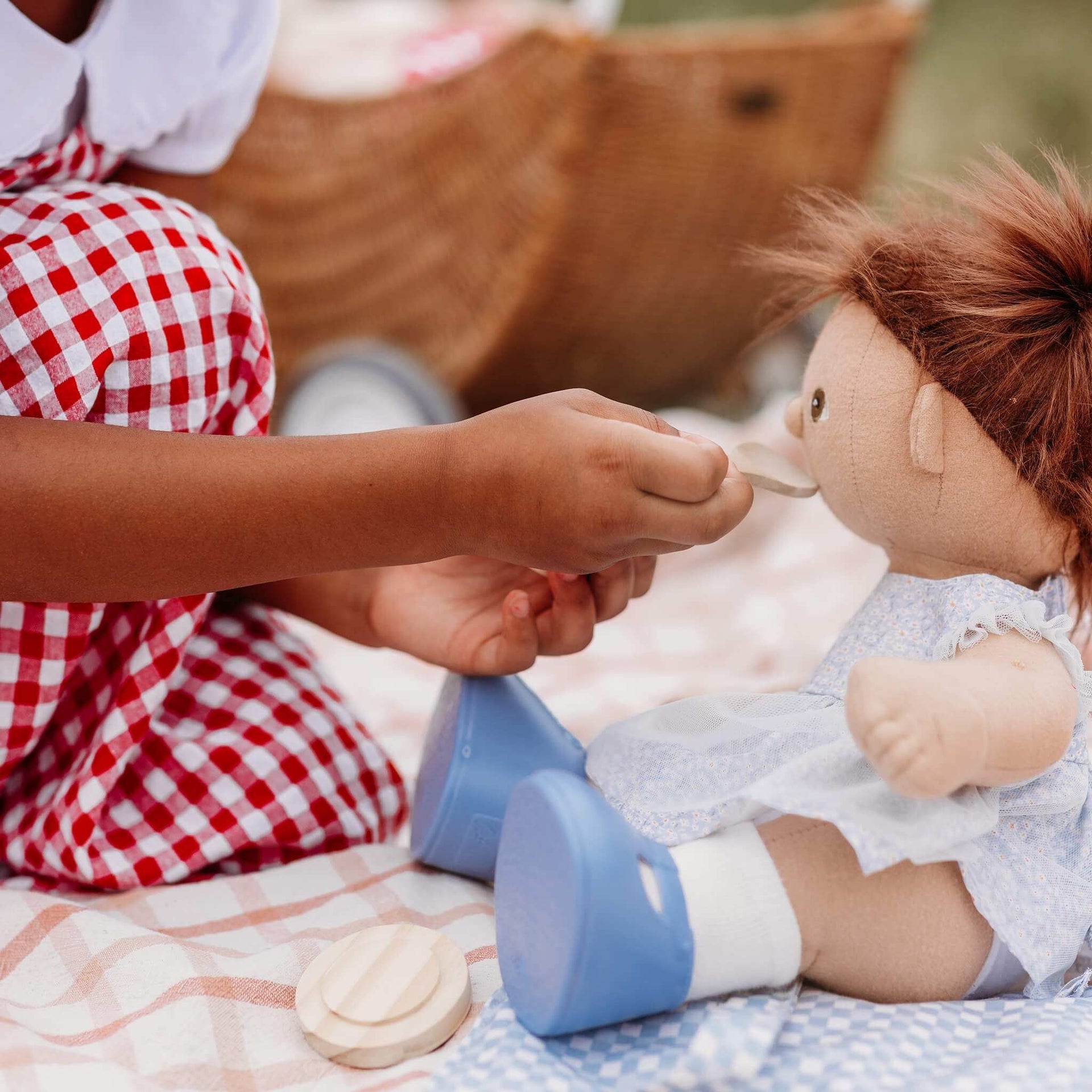 Olli Ella Dinkum Dolls Petal Picnic Outfit Set