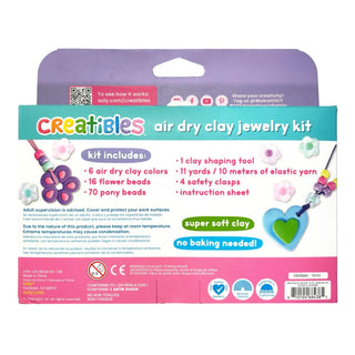 Ooly Creatibles Air Dry Clay Jewellery Kit - Blissful Blooms