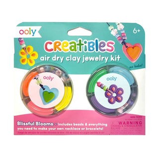 Ooly Creatibles Air Dry Clay Jewellery Kit - Blissful Blooms