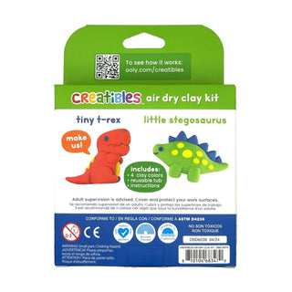 Ooly Creatibles DIY Air Dry Clay Kit - Dino BFFs