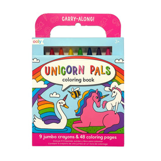 Ooly Carry Along Crayon & Colouring Book Kit - Unicorn Pals