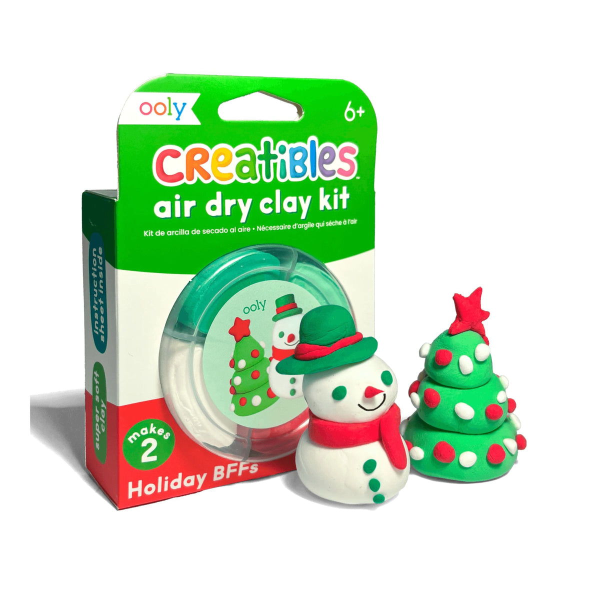Ooly Creatibles D.I.Y Air Dry Clay BFFs Kit - Holiday BFFs