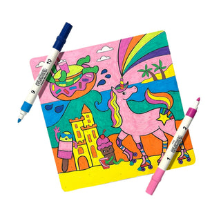 Ooly Colourtopia Colour By Numbers - Unicorn Funland
