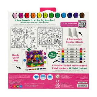 Ooly Colourtopia Colour By Numbers - Unicorn Funland