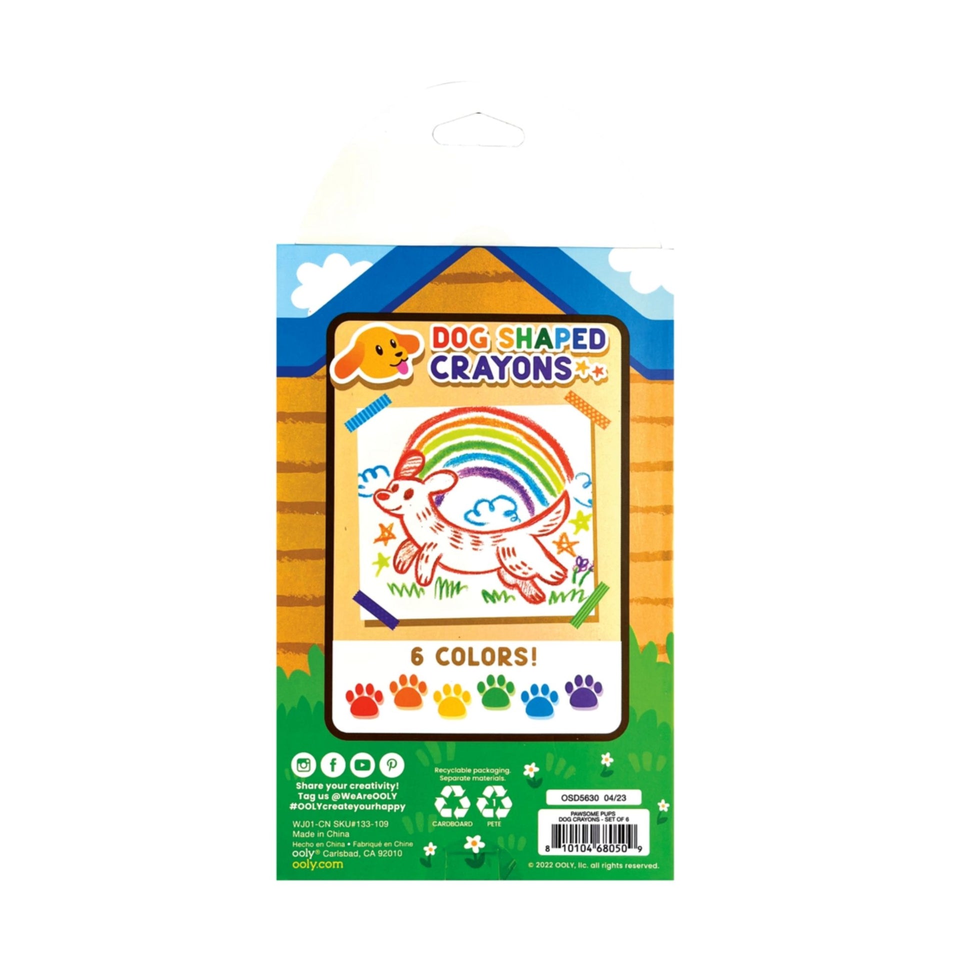 Ooly Pawsome Pups Dog Crayons