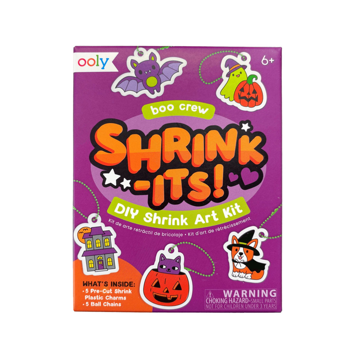 Ooly Mini Shrink-Its! DIY Shrink Art Kit - Boo Crew