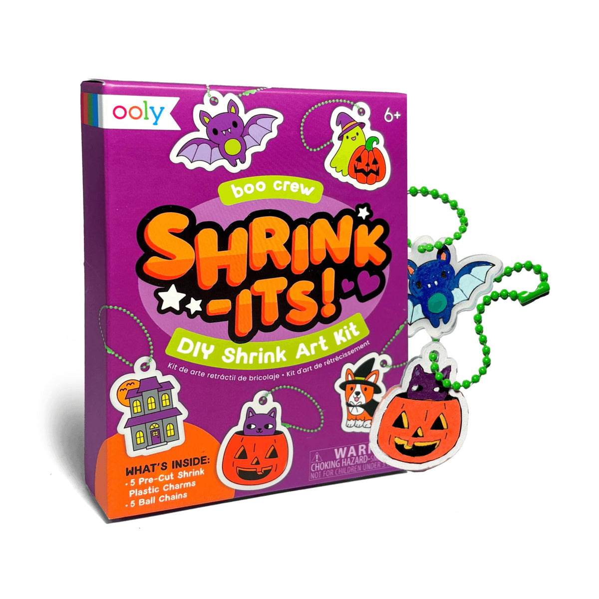Ooly Mini Shrink-Its! DIY Shrink Art Kit - Boo Crew