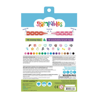 Ooly Stampables Double-Ended Stamp & Brush Markers