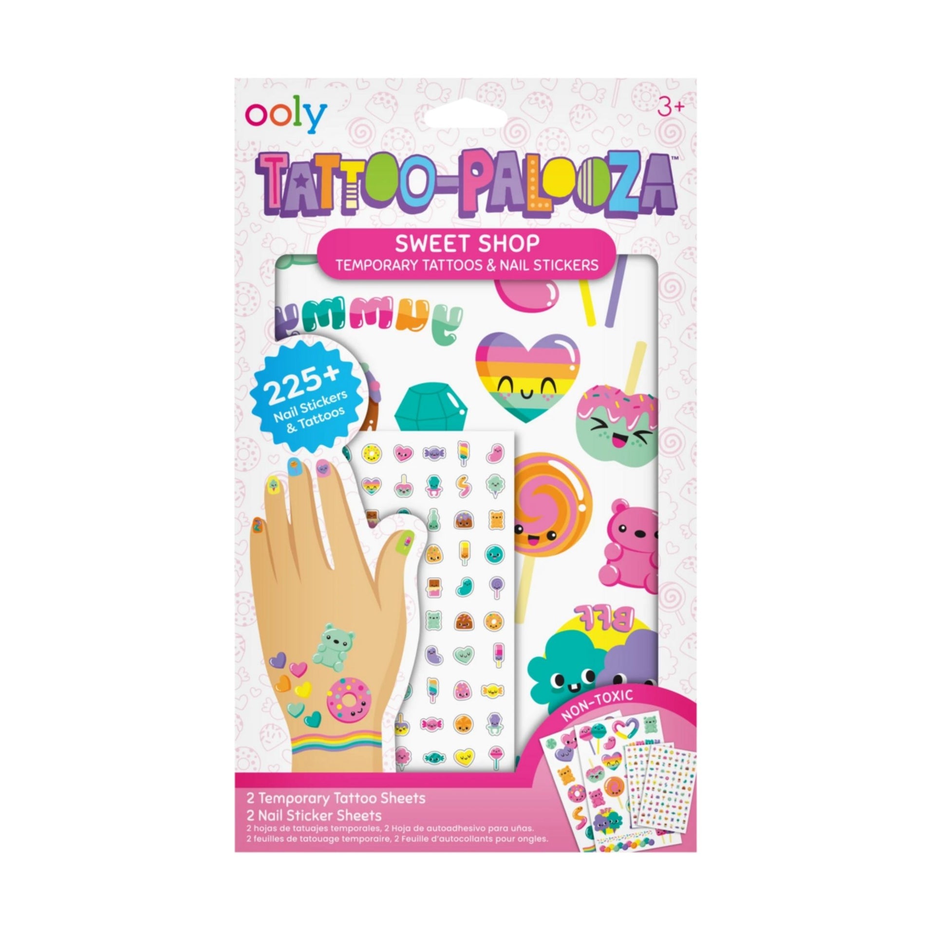 Ooly Tattoo Palooza Nail Stickers & Tattoos - Sweet Shop