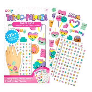 Ooly Tattoo Palooza Nail Stickers & Tattoos - Sweet Shop
