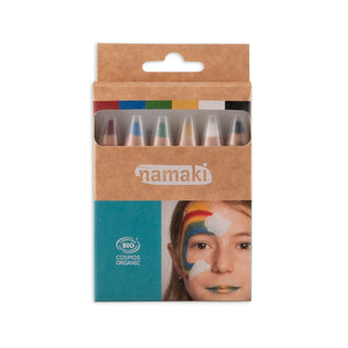 Namaki Face Painting Pencils Set Of 6 - Rainbow