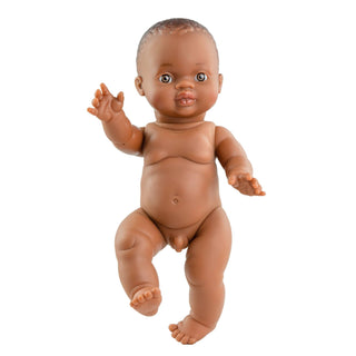 Paola Reina Boy Doll with Heless Honey Yellow Dungarees - 34cm