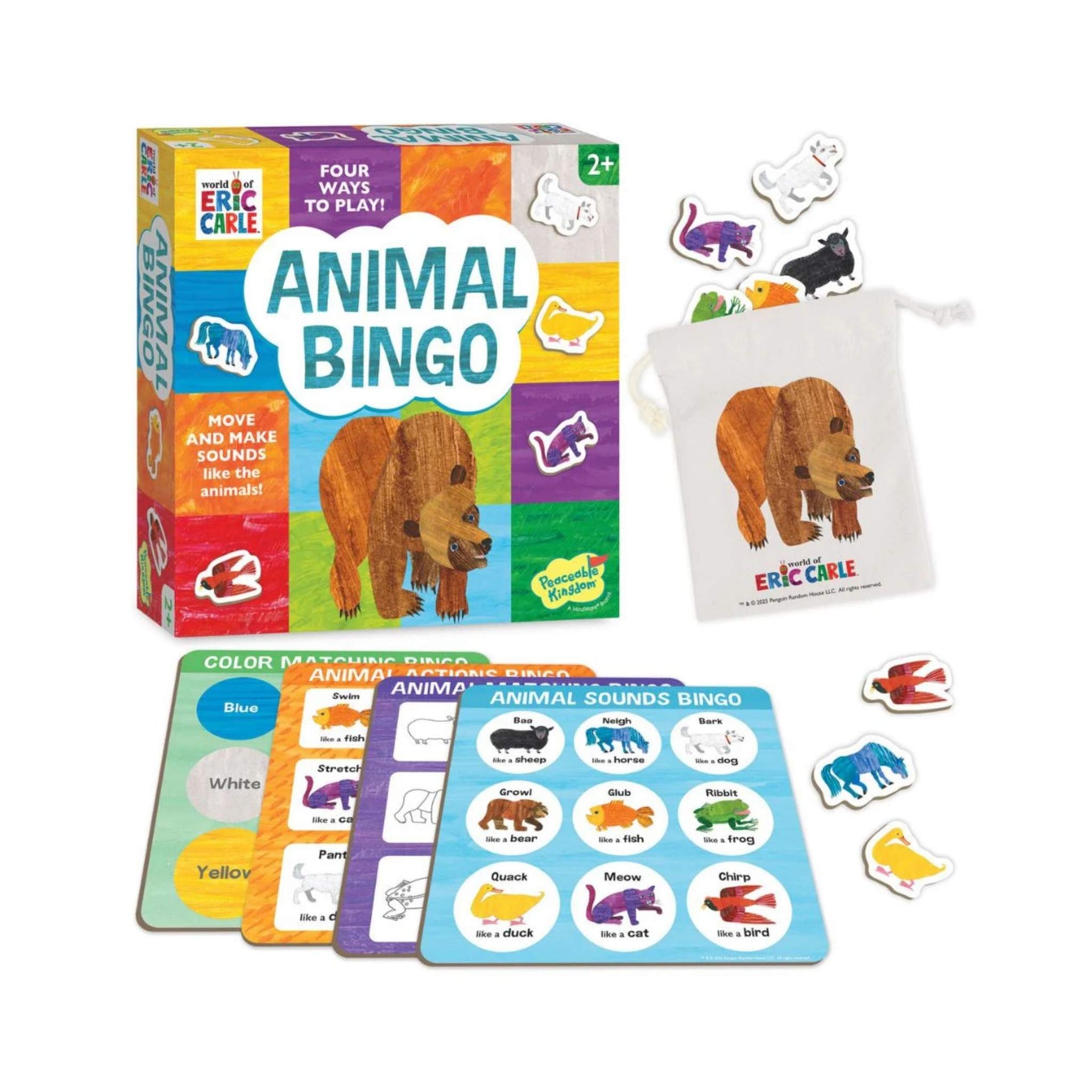 Peaceable Kingdom Brown Bear Animal Bingo