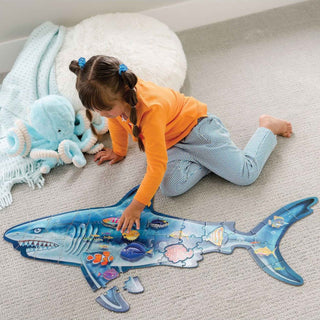 Peaceable Kingdom Shiny Shark Floor Puzzle