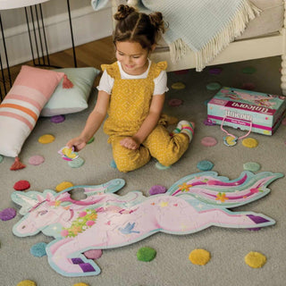 Peaceable Kingdom Shimmery Unicorn Floor Puzzle