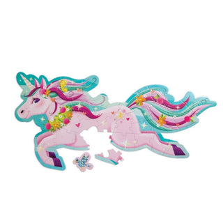 Peaceable Kingdom Shimmery Unicorn Floor Puzzle