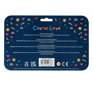 Rex London Cosmic Love Stick On Earrings