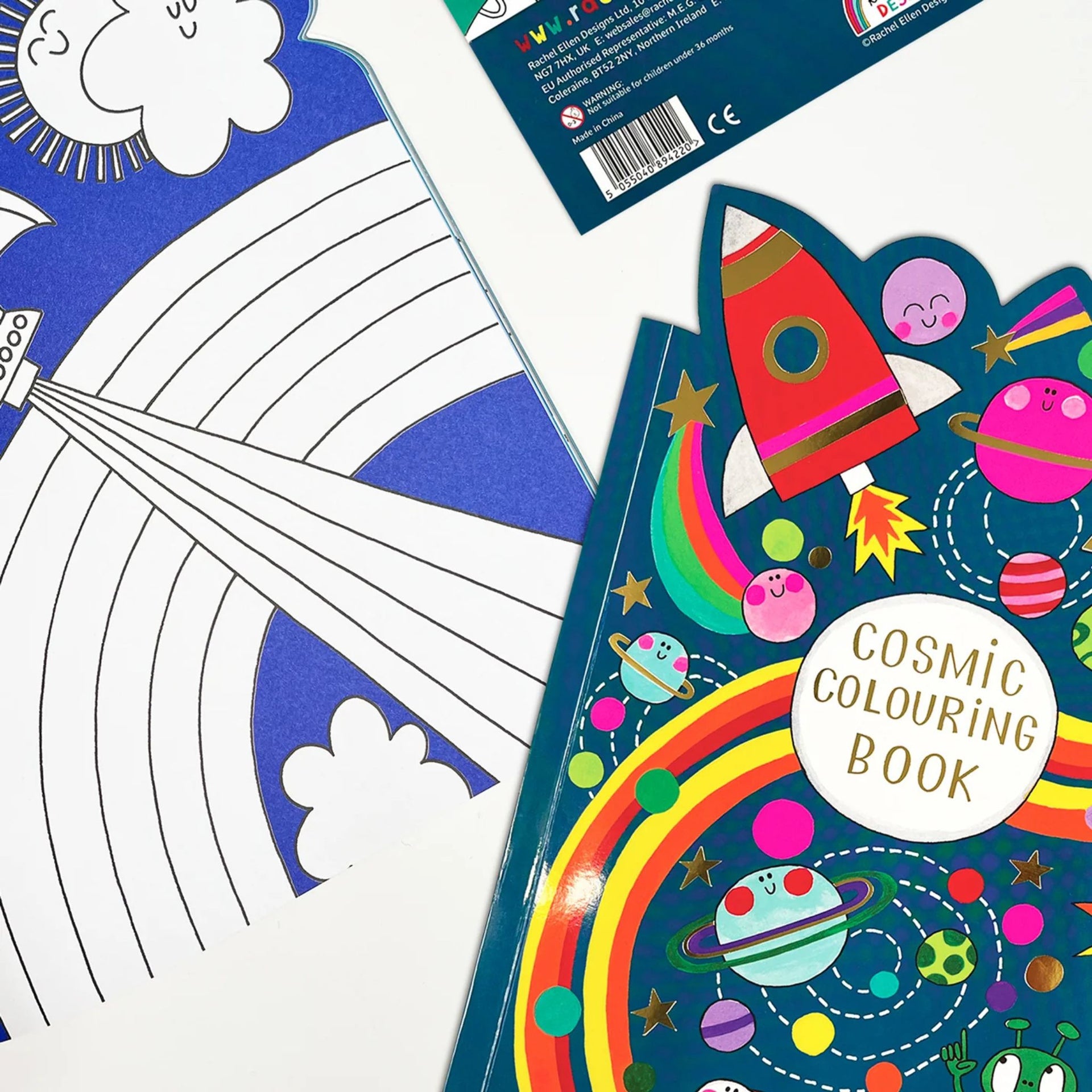 Rachel Ellen Cosmic Colouring Book With Stickers