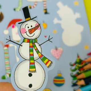 Rachel Ellen Designs Christmas Colouring Book with Stickers