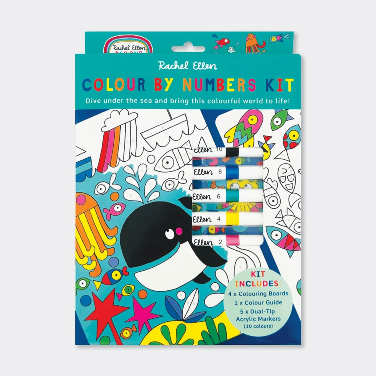 Rachel Ellen Designs Colour By Numbers - Under the Sea