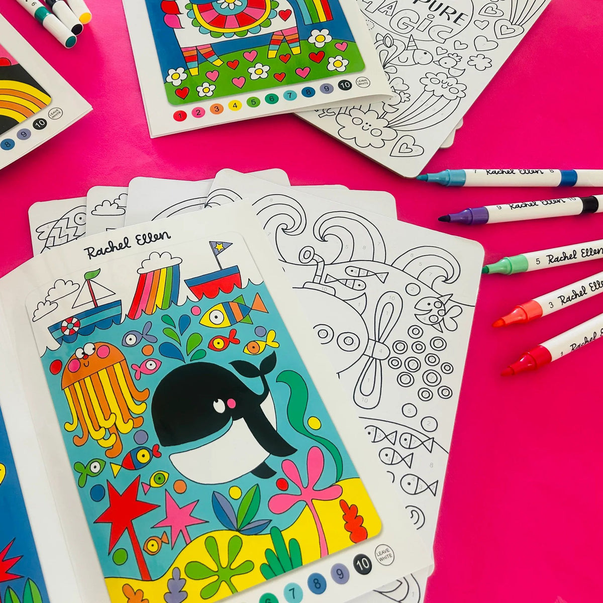 Rachel Ellen Designs Colour By Numbers - Under the Sea