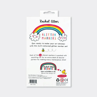 Rachel Ellen Designs Glitter Markers - Rainbow