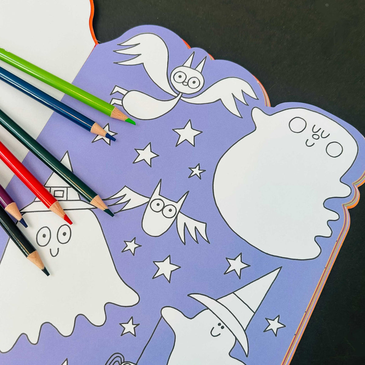 Rachel Ellen Designs Halloween Colouring Book with Stickers