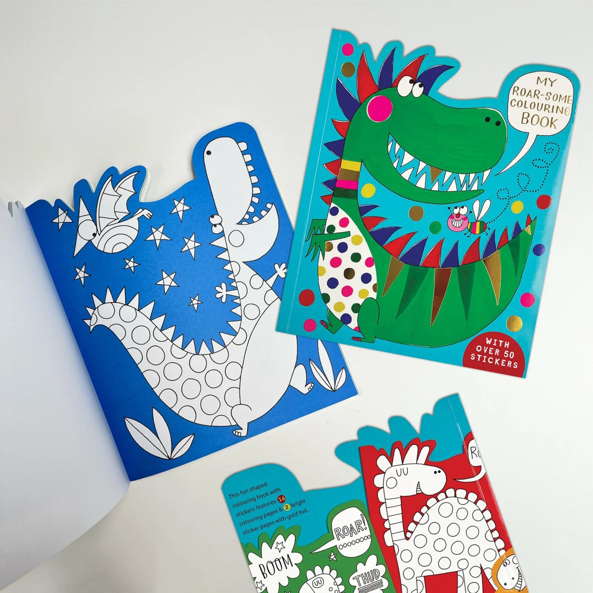 Rachel Ellen Designs Dinosaur Colouring Book With Stickers