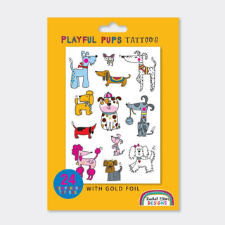 Rachel Ellen Designs Temporary Tattoos - Playful Pups