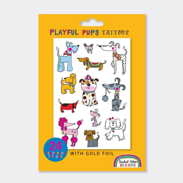 Rachel Ellen Designs Temporary Tattoos - Playful Pups