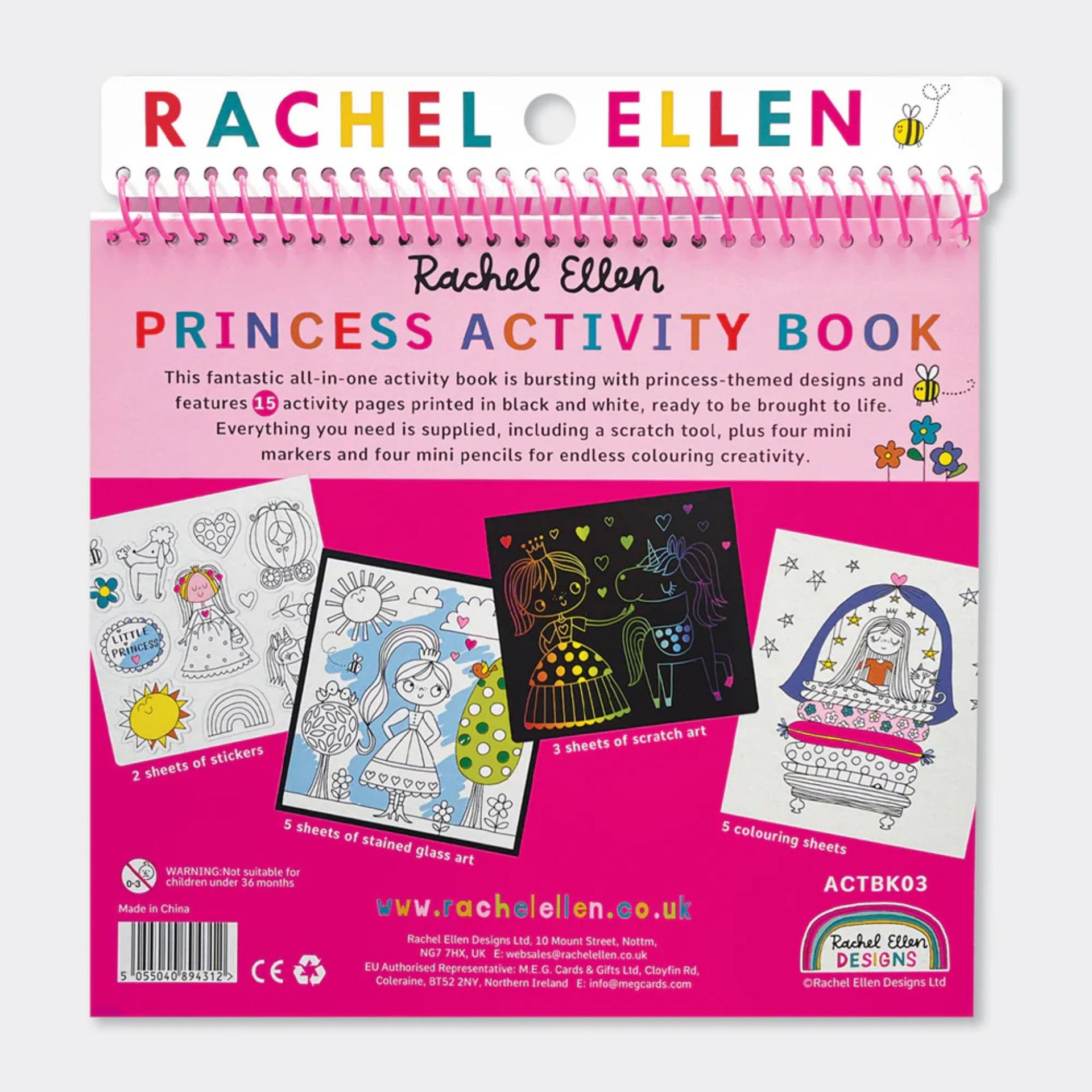 Rachel Ellen Fairytale Princess Activity Book
