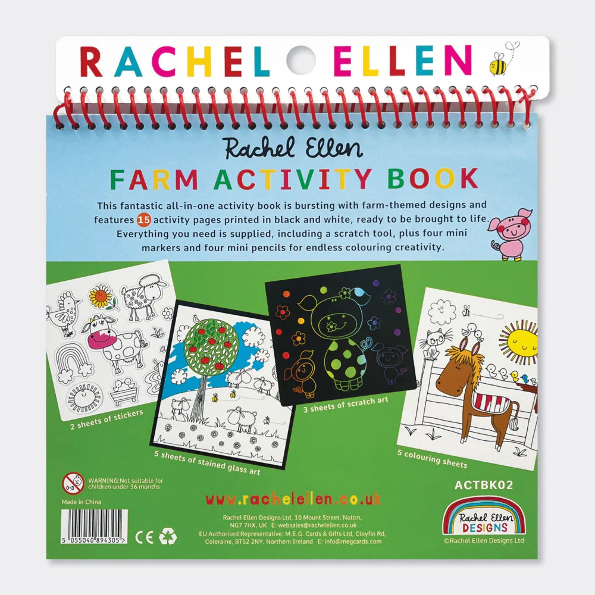 Rachel Ellen Designs On the Farm Activity Book