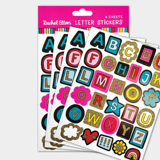 Rachel Ellen Glitter Coloured Letter Stickers