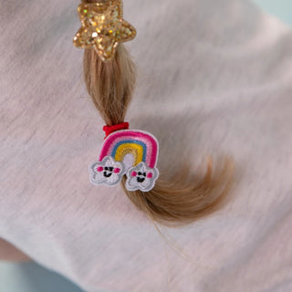 Rachel Ellen Designs Hair Elastics - Unicorn & Rainbow