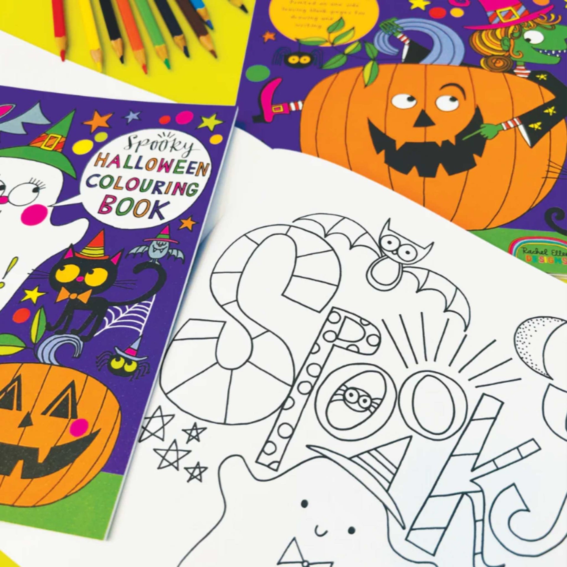 Rachel Ellen Designs Halloween Colouring Book