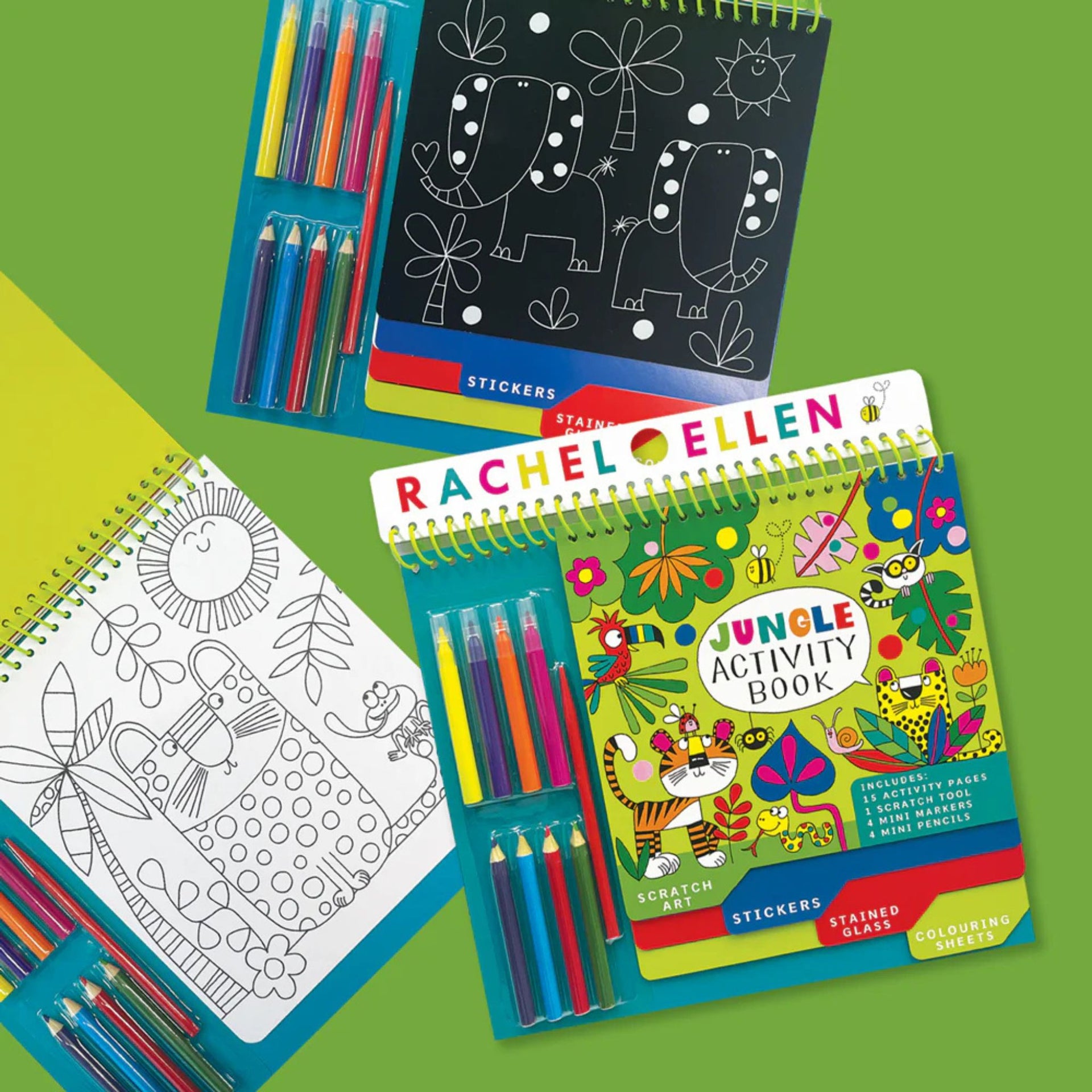 Rachel Ellen Designs Jungle Activity Book